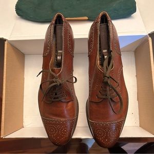 Johnston & Murphy cap toe brown size 11D